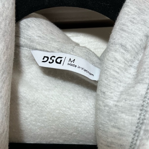 DSG Zip Fleece hooded jacket, ash gray. Size medium. - Picture 2 of 4